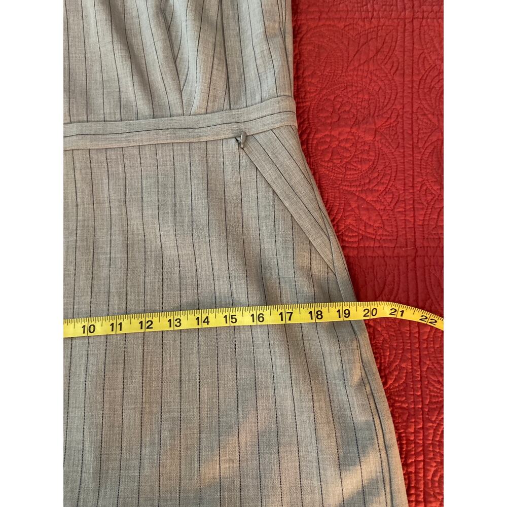 Ann Taylor gray pinstripe sleeveless business dress - Picture 12 of 12